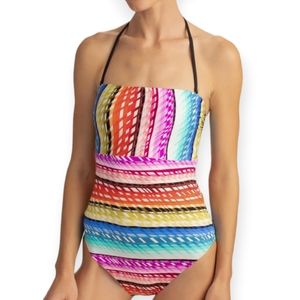 Trina Turk Prismatic Bandeua One Piece Swimsuit